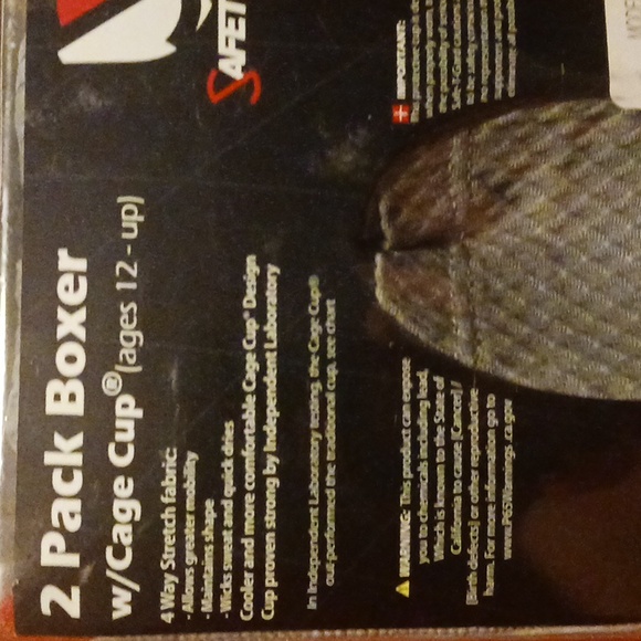 SAFETGARD 2 pack XL Boxers w Cage Cup - Picture 2 of 4